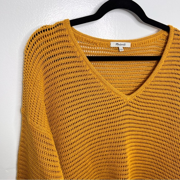MADEWELL Golden Yellow Seville Pullover Sweater - Picture 3 of 7